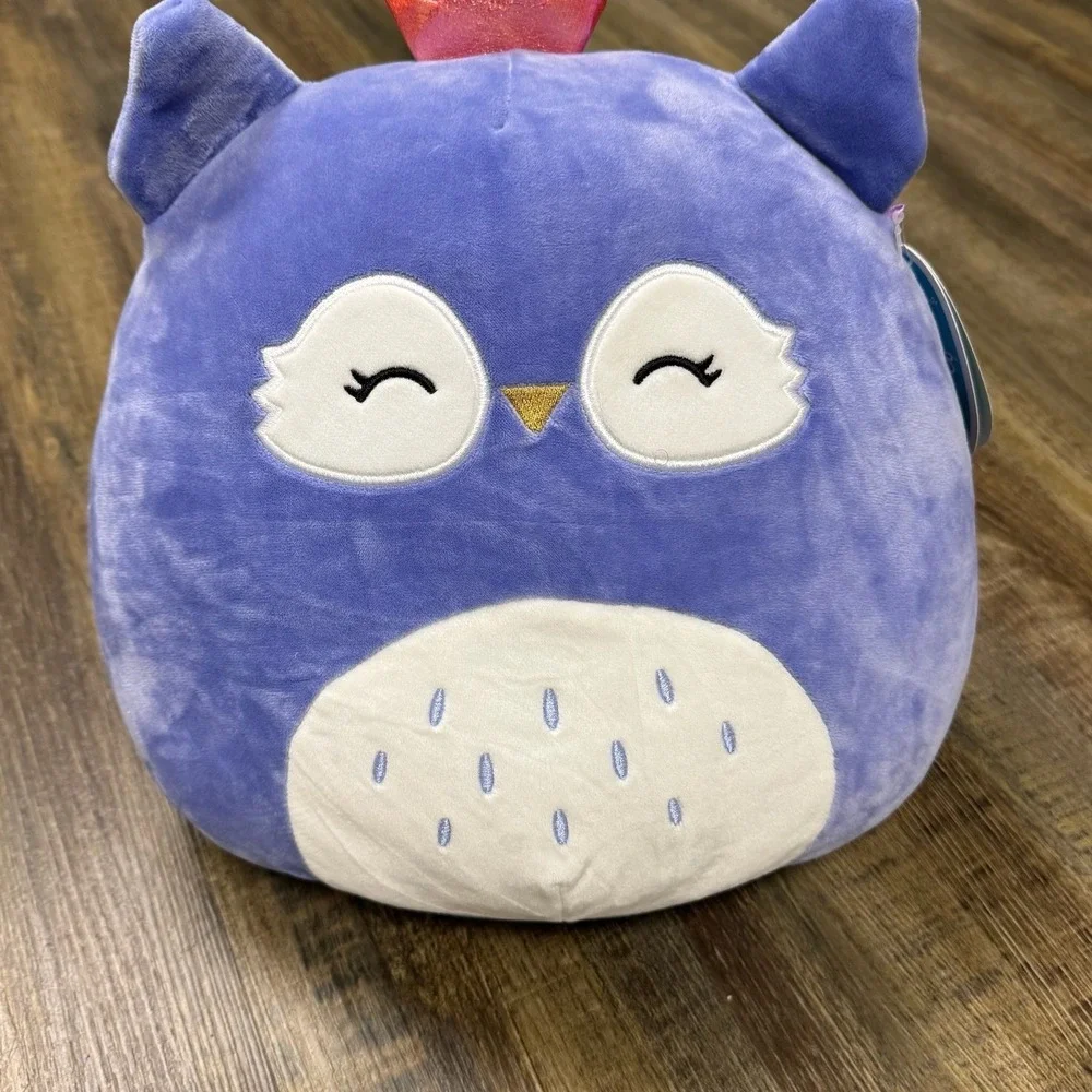 Squishmallows Fania Owl Plush Toy Purple Pink Crown 12 Inch NWT Target Exclusive - Picture 2 of 10